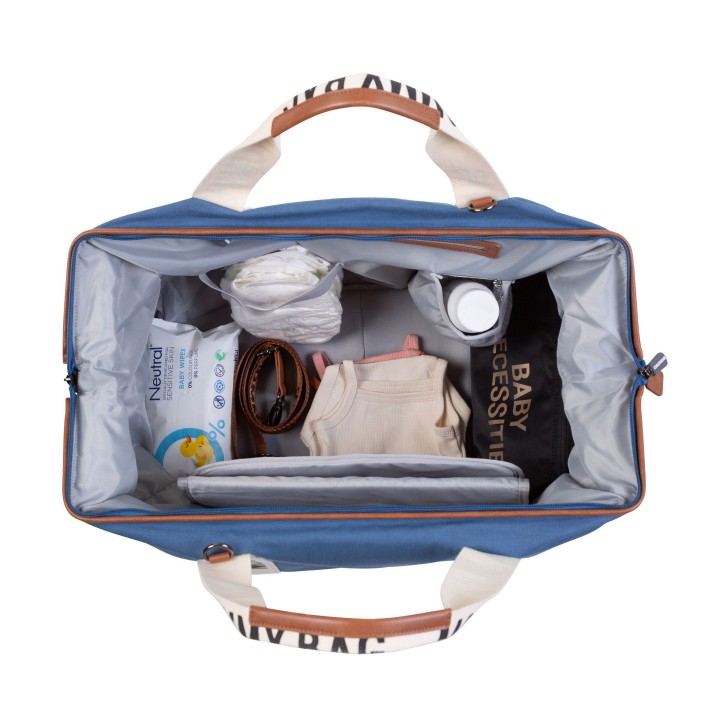 Bolso Mommy Bag Signature Canvas Indigo