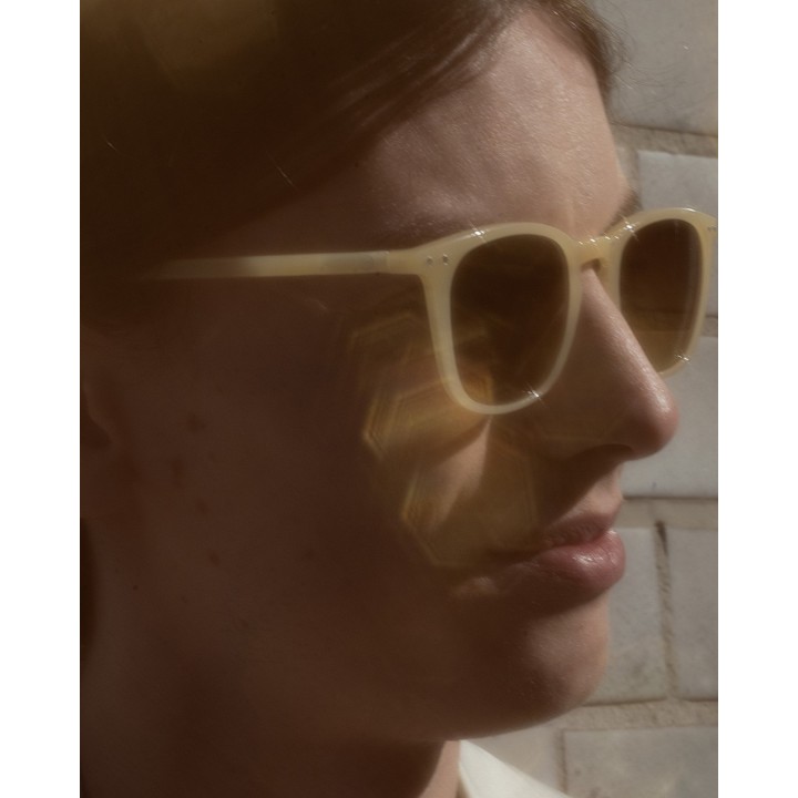 Gafas de Sol Adultos E Glossy Ivory