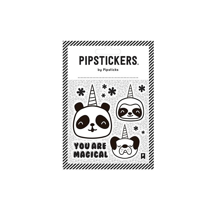 Pipstickers Pegatinas para Colorear Pandacornios