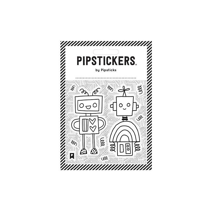 Pipstickers Pegatinas para Colorear Robots