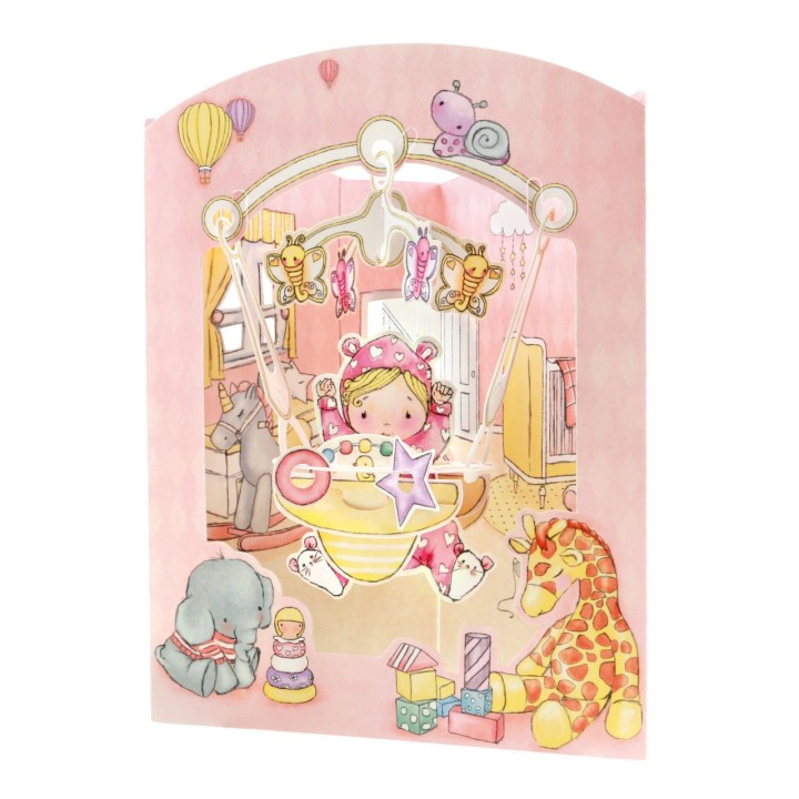 Postal 3D Baby Girl