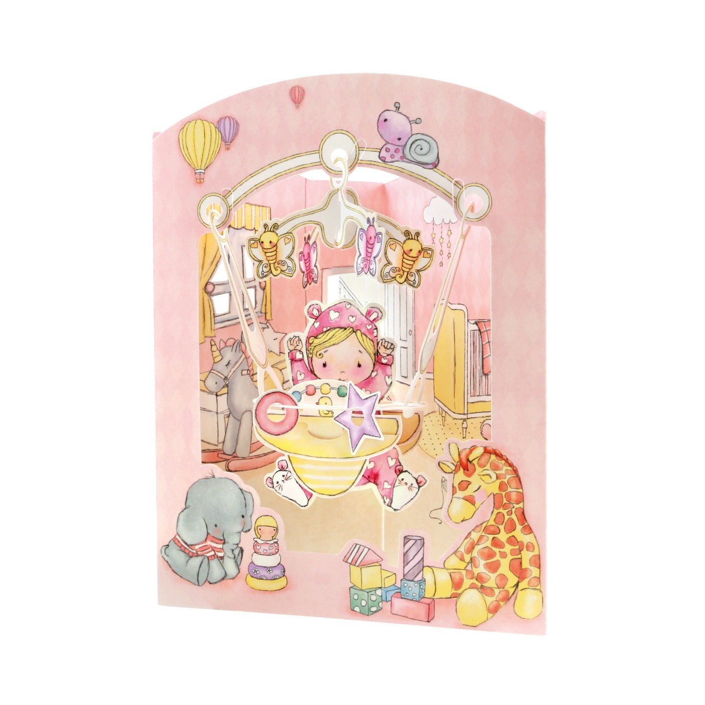 Postal 3D Baby Girl