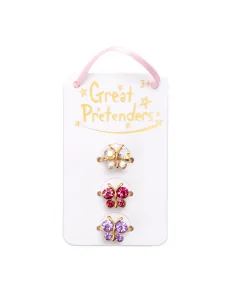 Set 3 Anillos Boutique Butterfly Gem