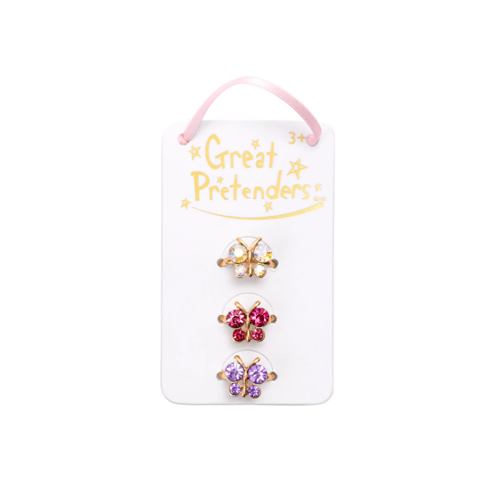 Set 3 Anillos Boutique Butterfly Gem
