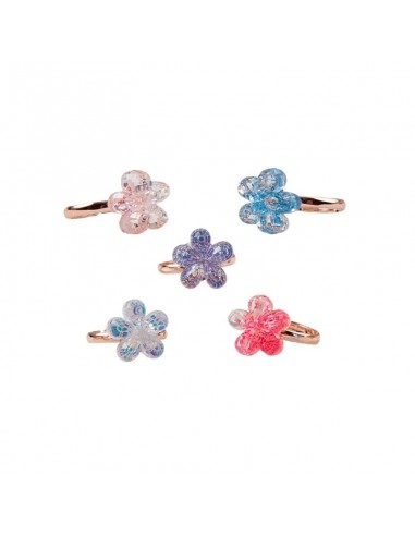 Set 5 Anillos Boutique Shimmer Flower