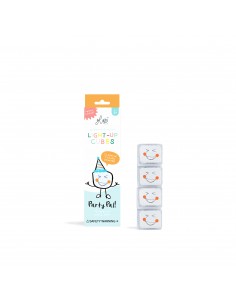 Set 4 cubos Multicolor con luz Glo Pals