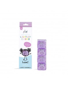 Set 4 cubos Lilas con luz Glo Pals