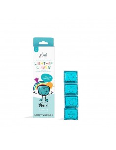 Set 4 cubos Azules con luz Glo Pals