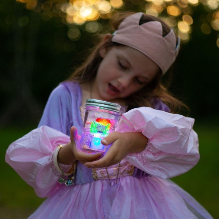 Set 4 cubos Lilas con luz Glo Pals