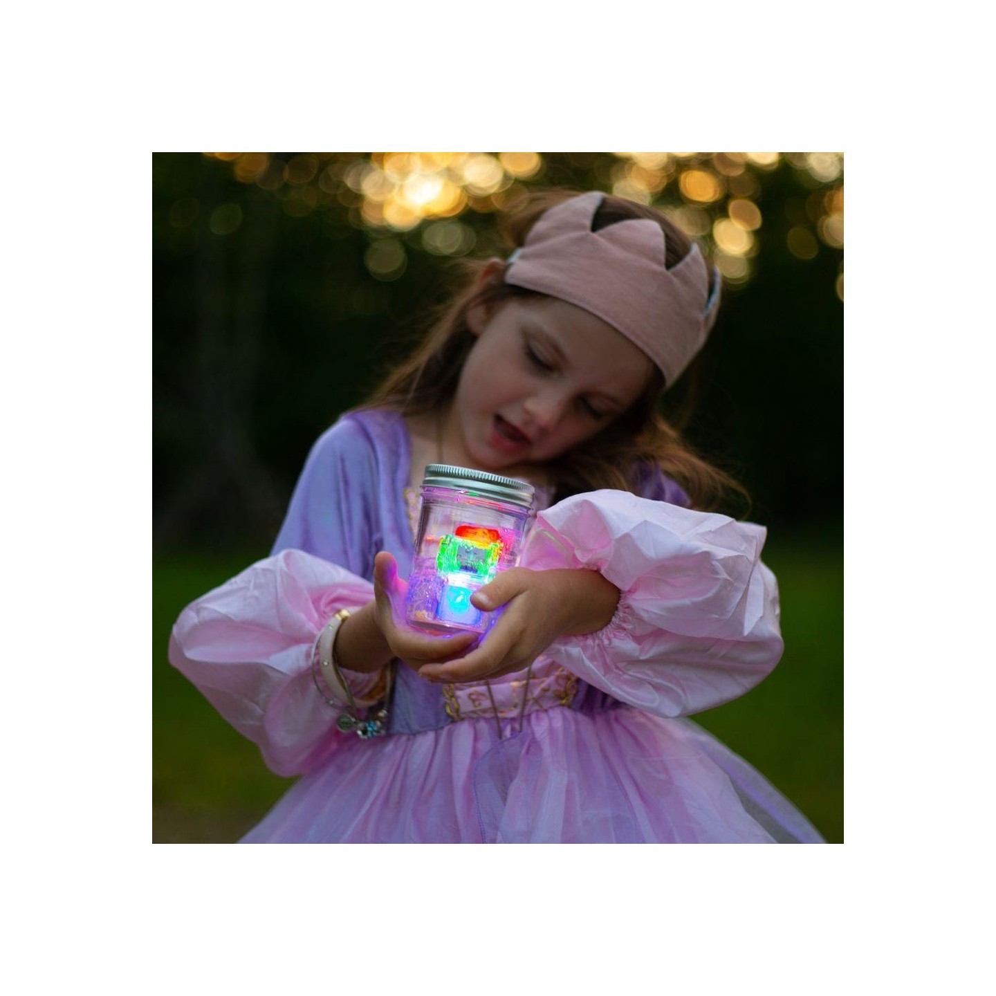 Set 4 cubos Azules con luz Glo Pals