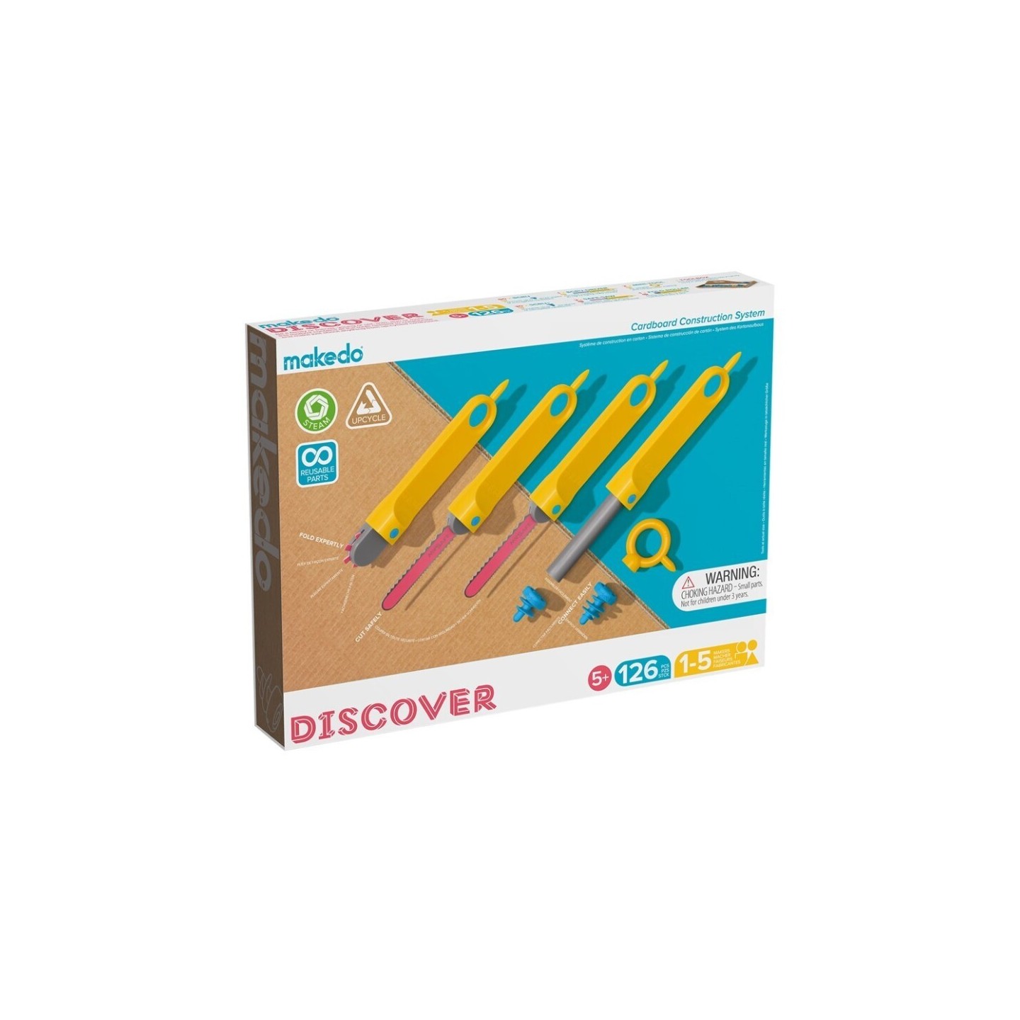 Makedo Discover Kit 126 Piezas