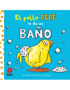 El pollo Pepe se da un baño