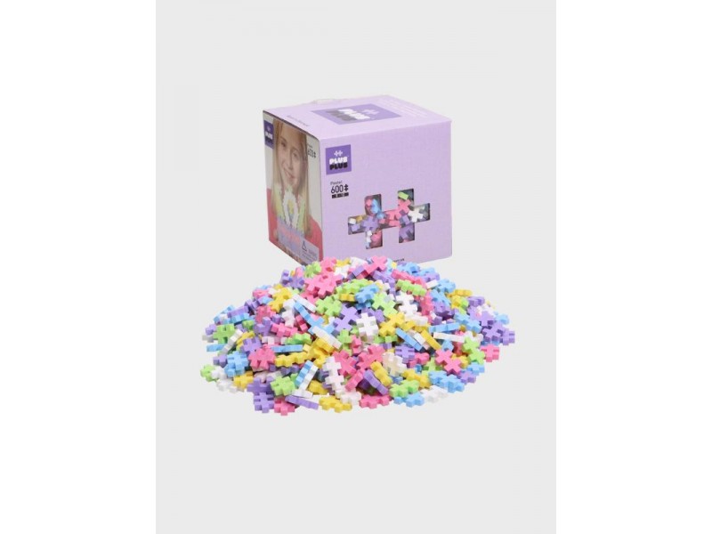 Plus Plus Caja de 600 Piezas Pastel