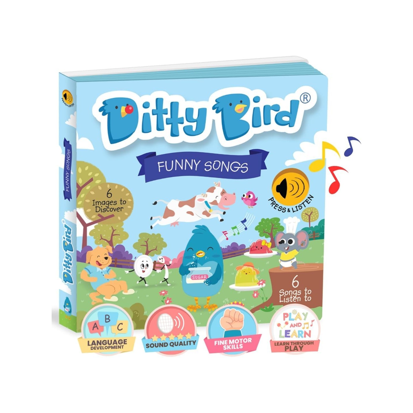 Libro Juego canta en Inglés Ditty Bird FUNNY SONGS