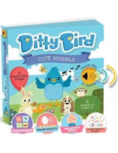 Libro Juego canta en Inglés Ditty Bird CUTE ANIMALS