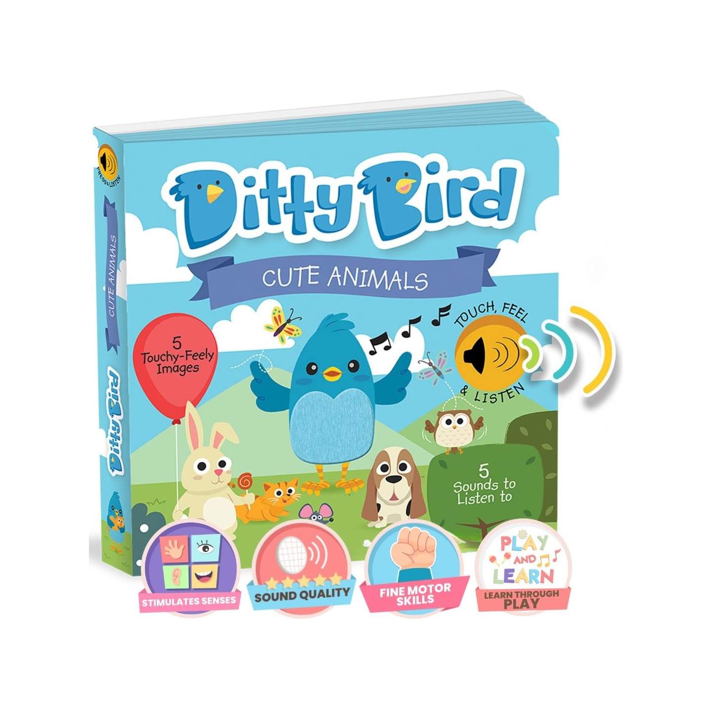 Libro Juego canta en Inglés Ditty Bird CUTE ANIMALS