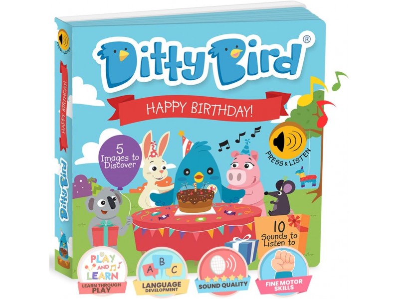 Libro Juego canta en Inglés Ditty Bird HAPPY BIRTHDAY