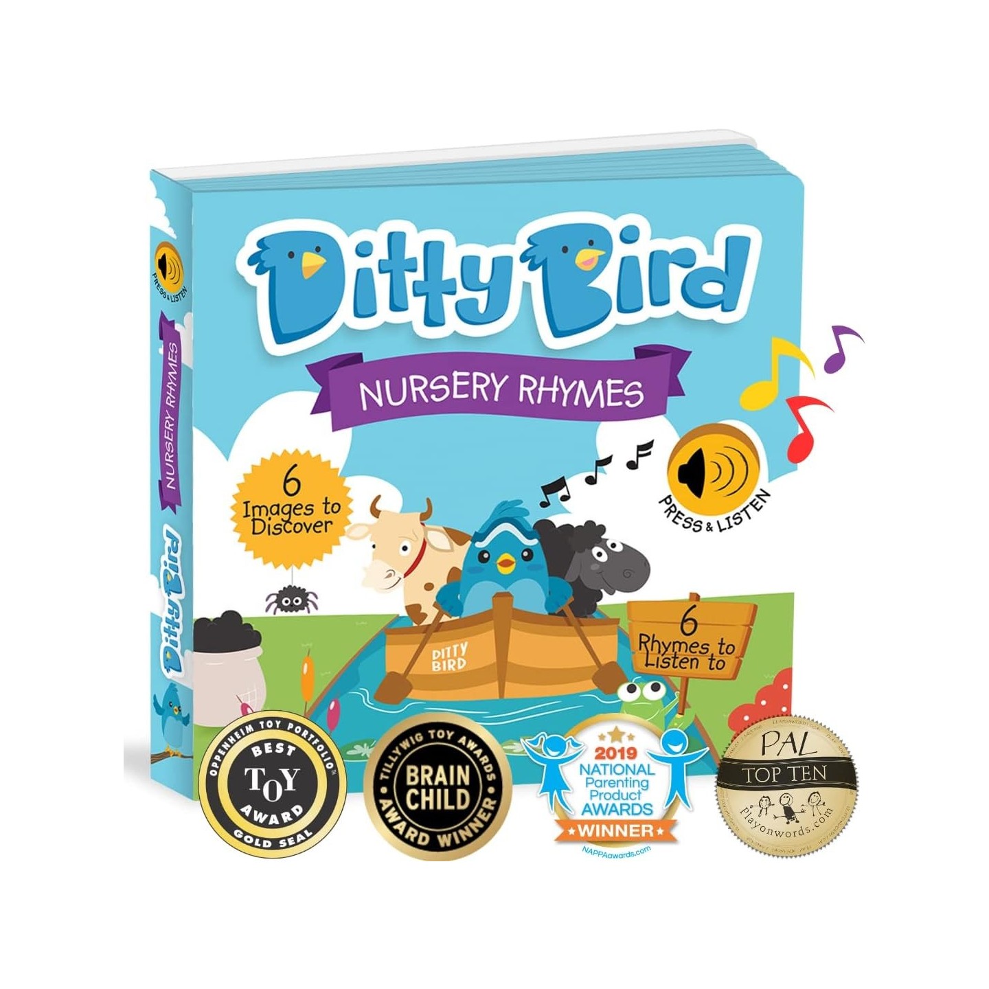 Libro Juego canta en Inglés Ditty Bird NURSERY RHYMES
