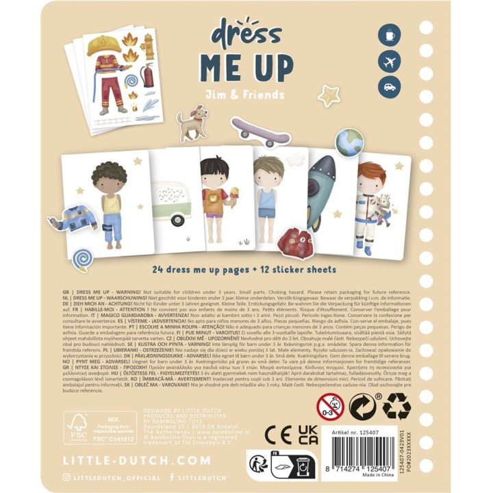 Libro de Pegatinas Viste a Jim y Amigos