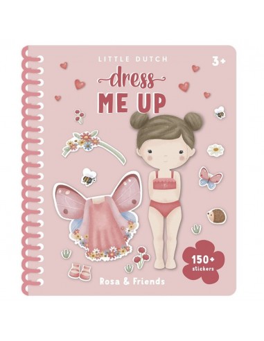 Libro de Pegatinas Viste a Rosa y Amigas