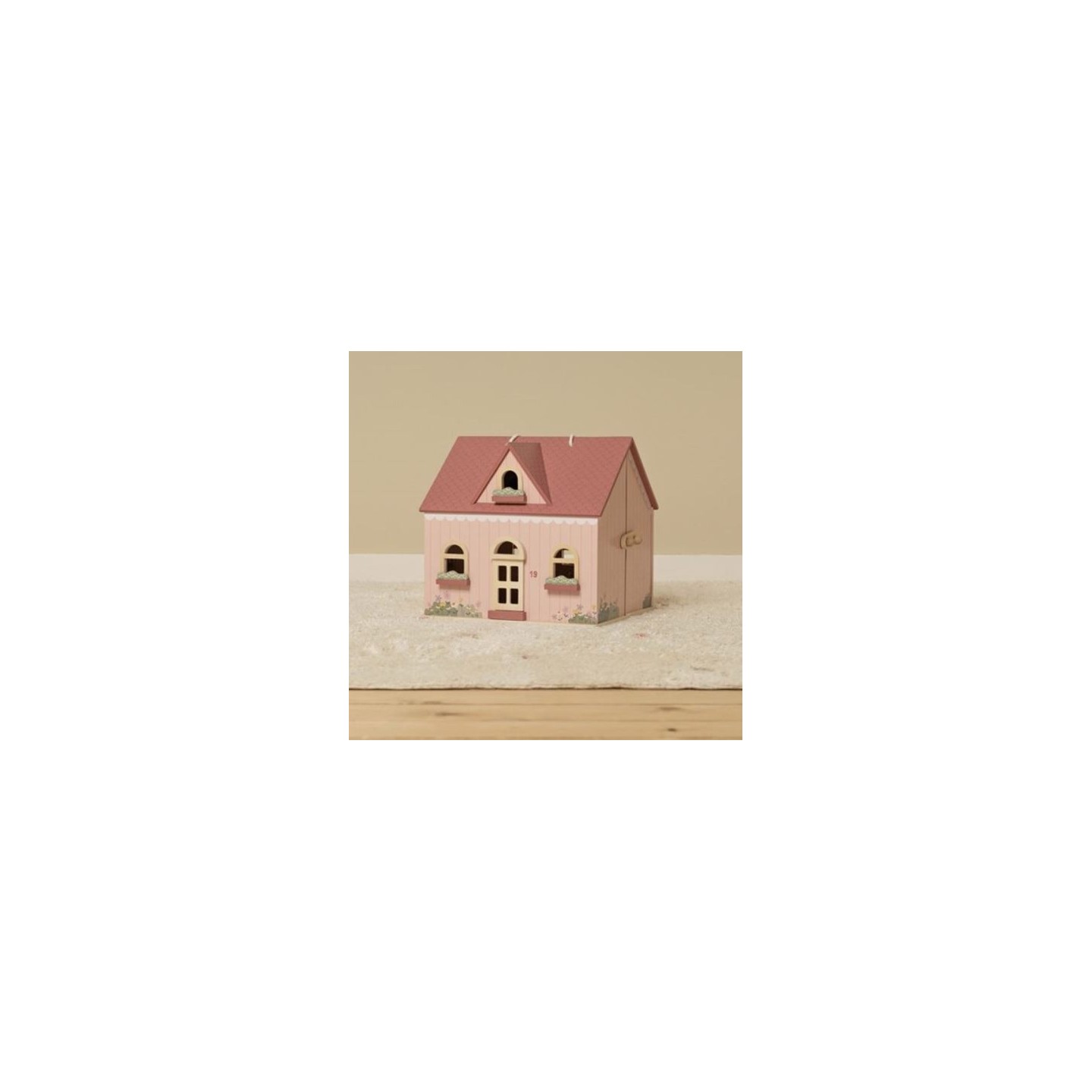 Casa de Muñecas de Madera Portable