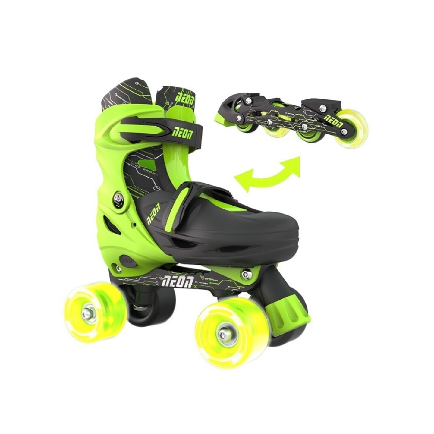 Patines Combo Neón Verde