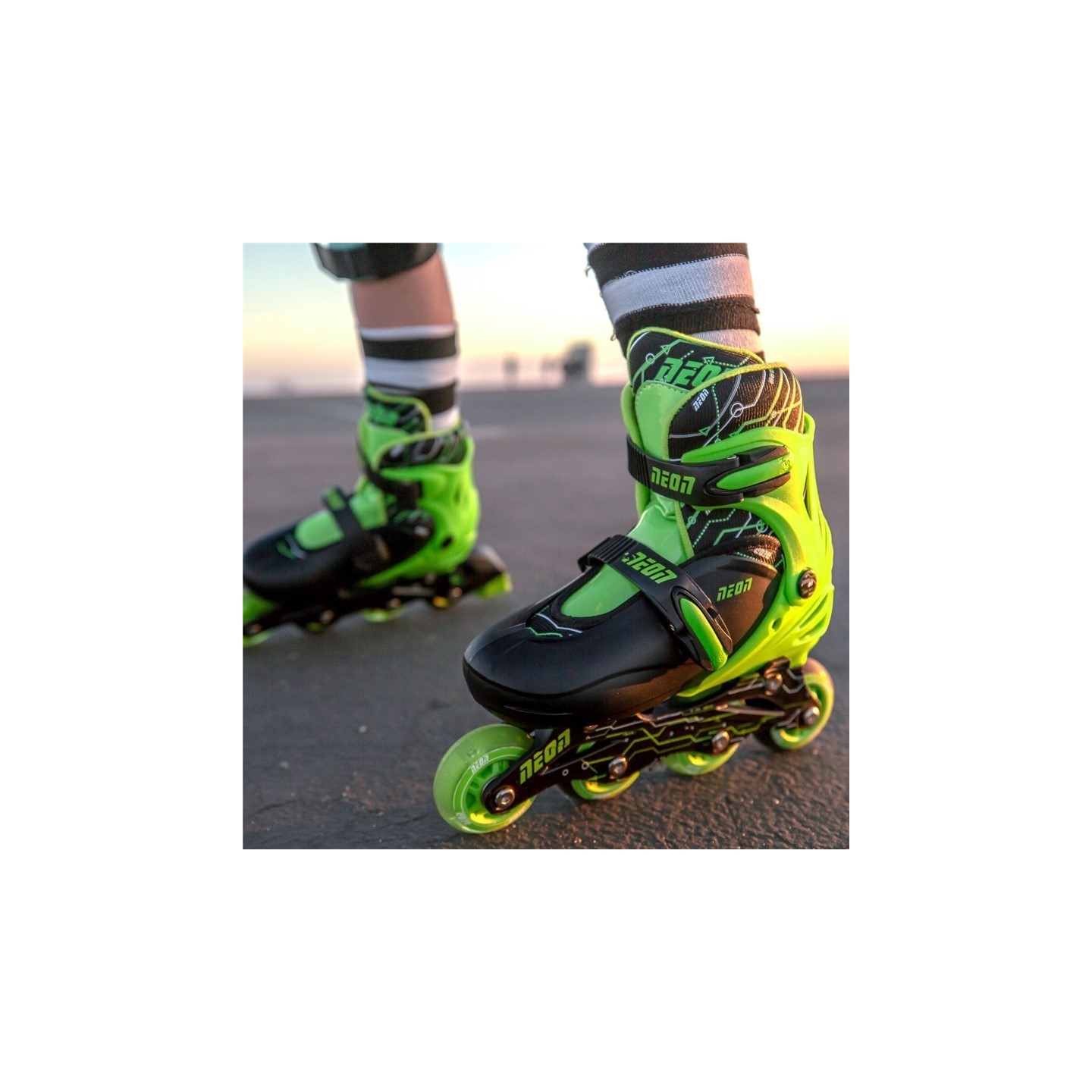 Patines Combo Neón Verde