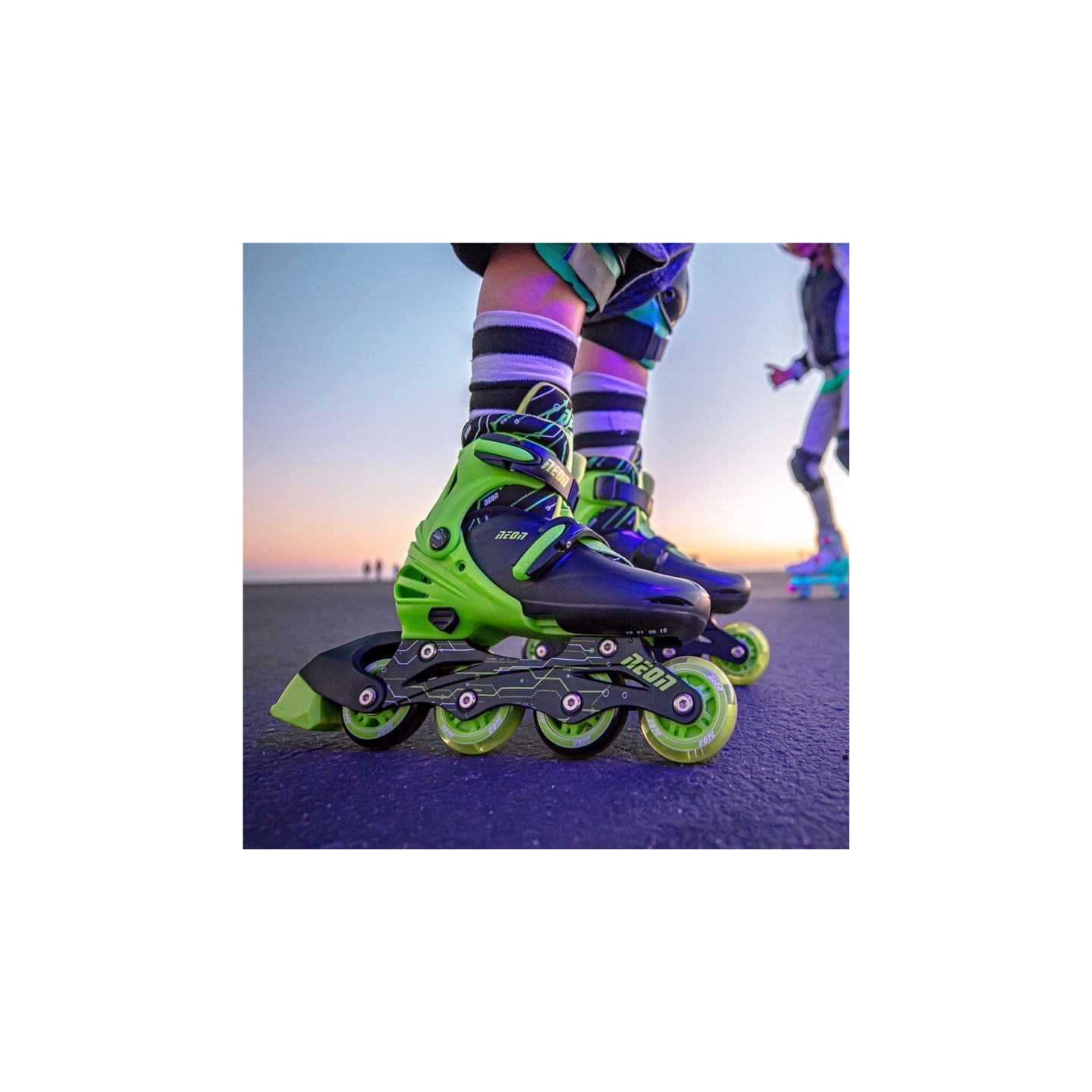 Patines Combo Neón Verde