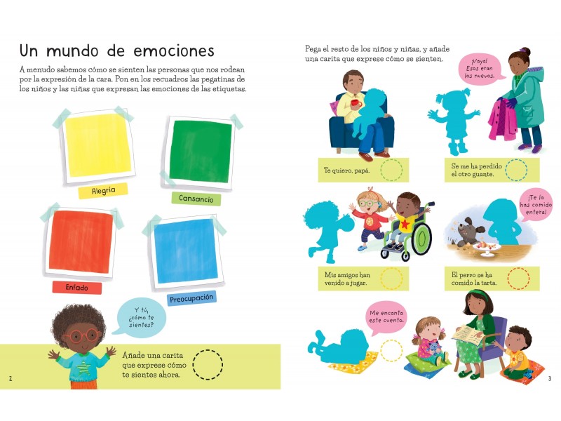 Mi primer libro de pegatinas - Las emociones