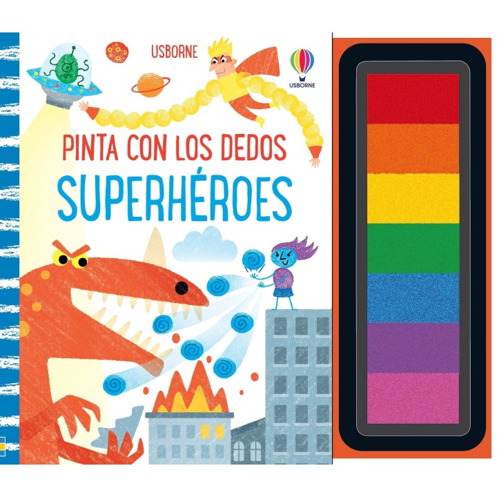 Pinta con los dedos. Superhéroes
