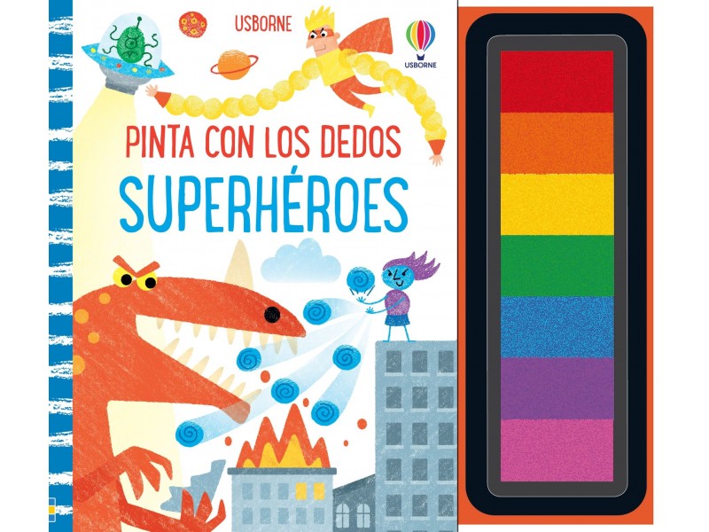 Pinta con los dedos. Superhéroes