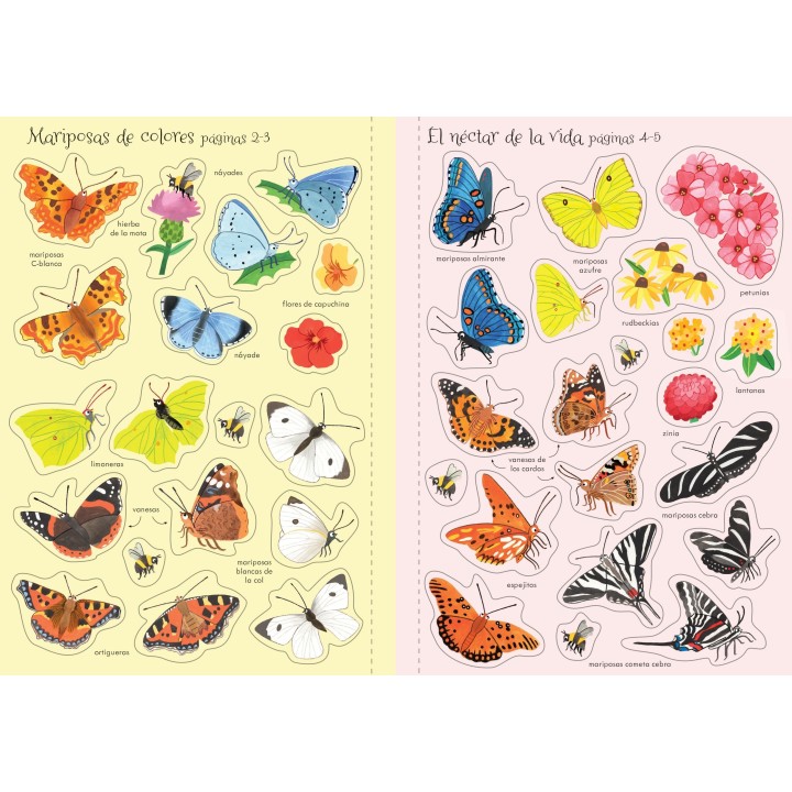 Mi pequeño libro de pegatinas - Mariposas