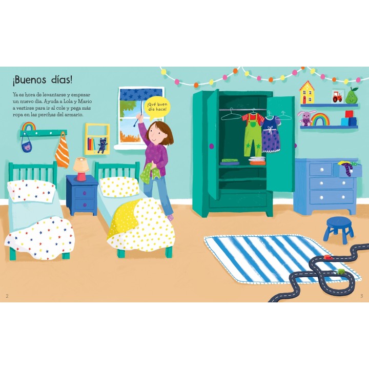 Mi primer libro de pegatinas - Un día de cole
