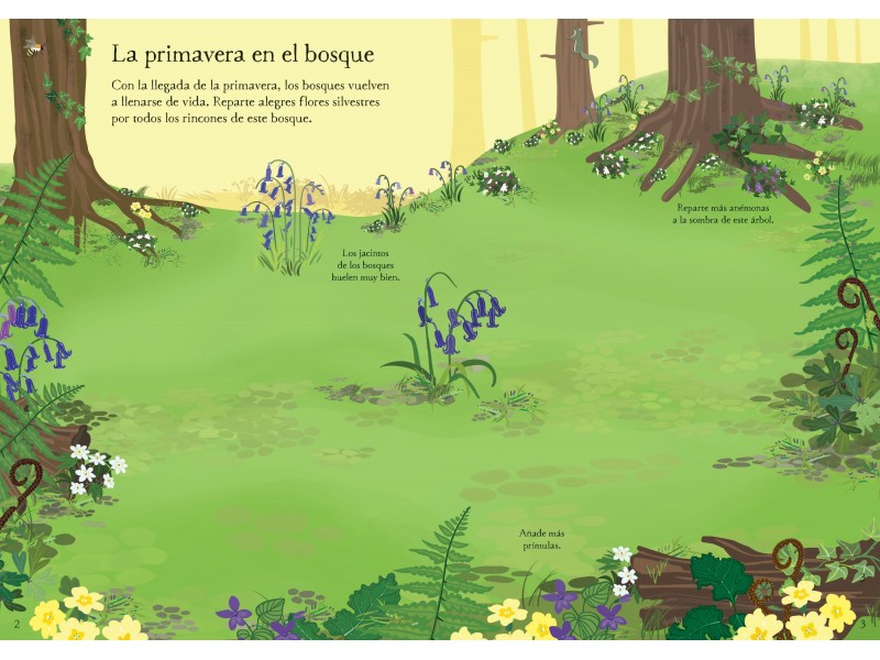 Mi pequeño libro de pegatinas - Flores silvestres