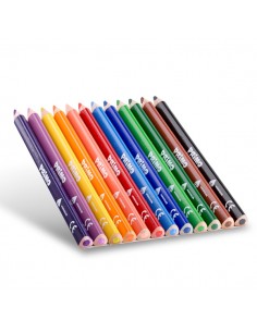 12 Lápices de colores Jumbo Triangulares 2