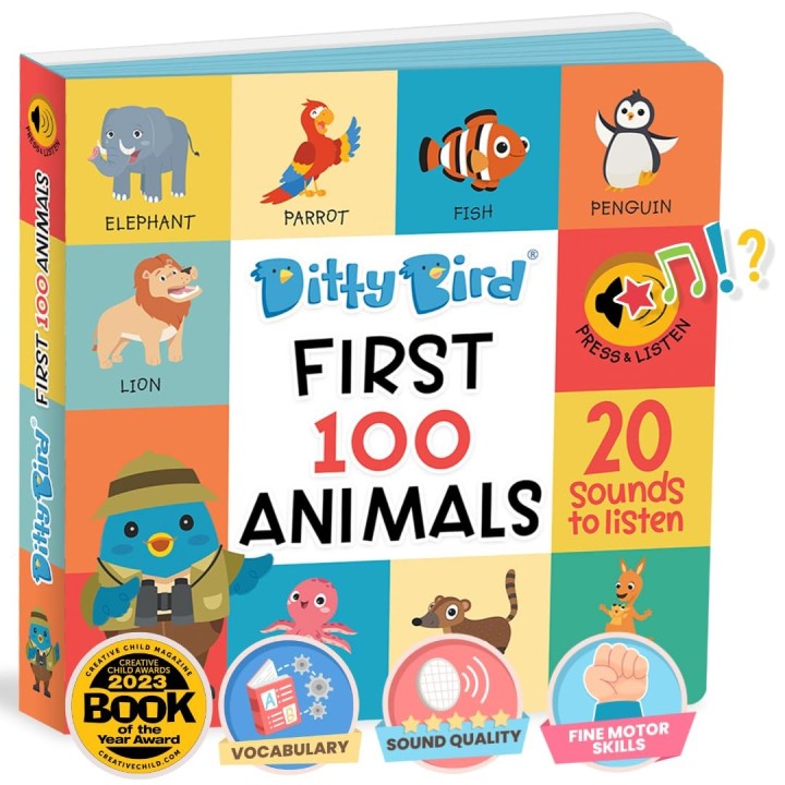 Libro Sonoro Ditty Bird "First 100 Animals"