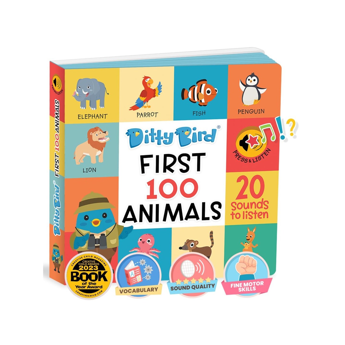 Libro Sonoro Ditty Bird "First 100 Animals"
