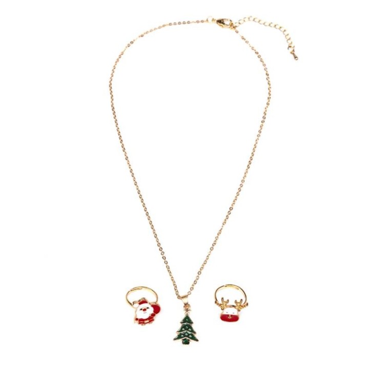 Set Colgante Árbol de Navidad y Anillos