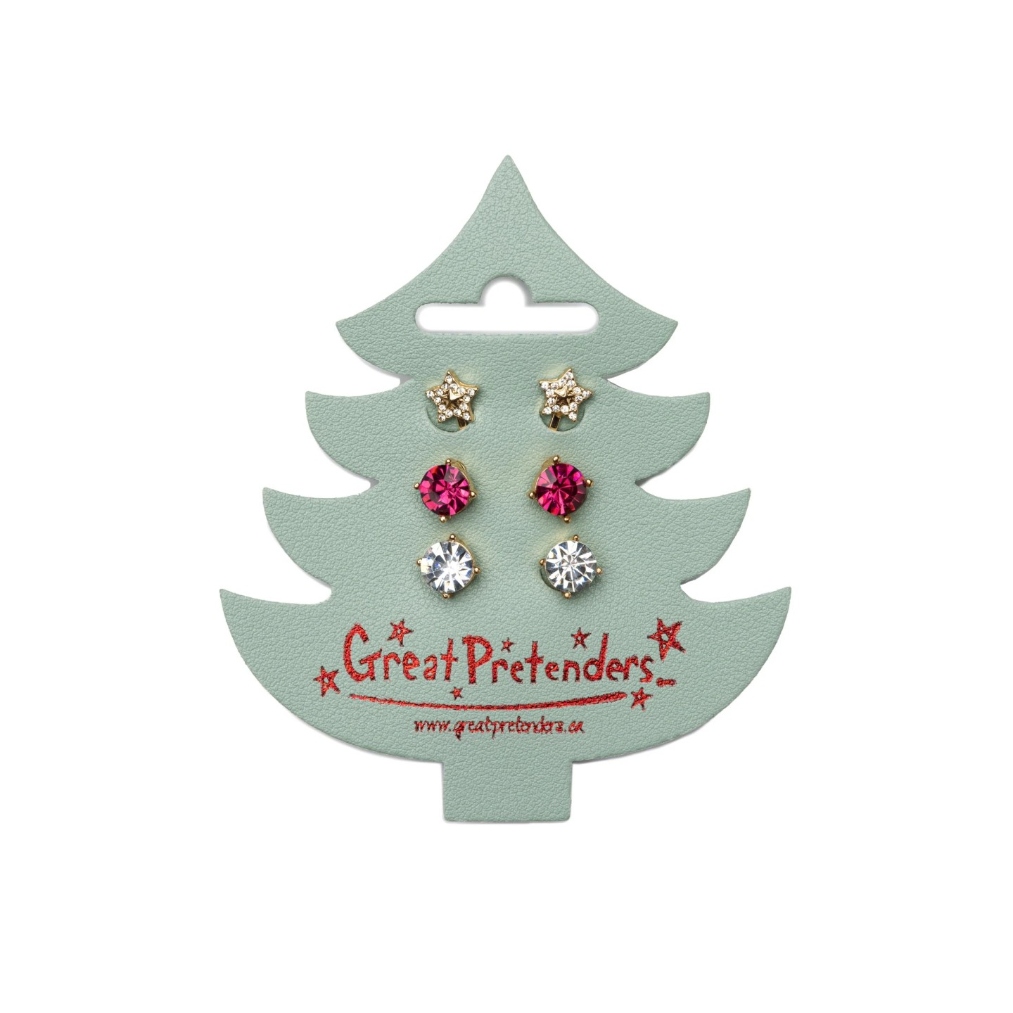 Set 3 pares de pendientes Navideños