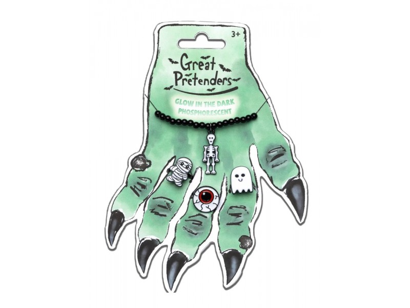 Set Pulsera y Anillos Fluorescentes Halloween