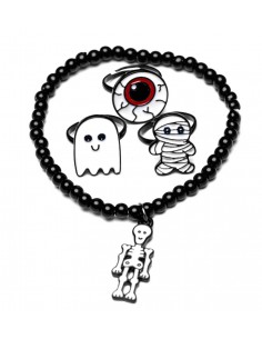 Set Pulsera y Anillos Fluorescentes Halloween 2