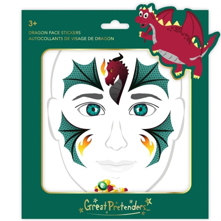 Pegatinas Faciales Dragón