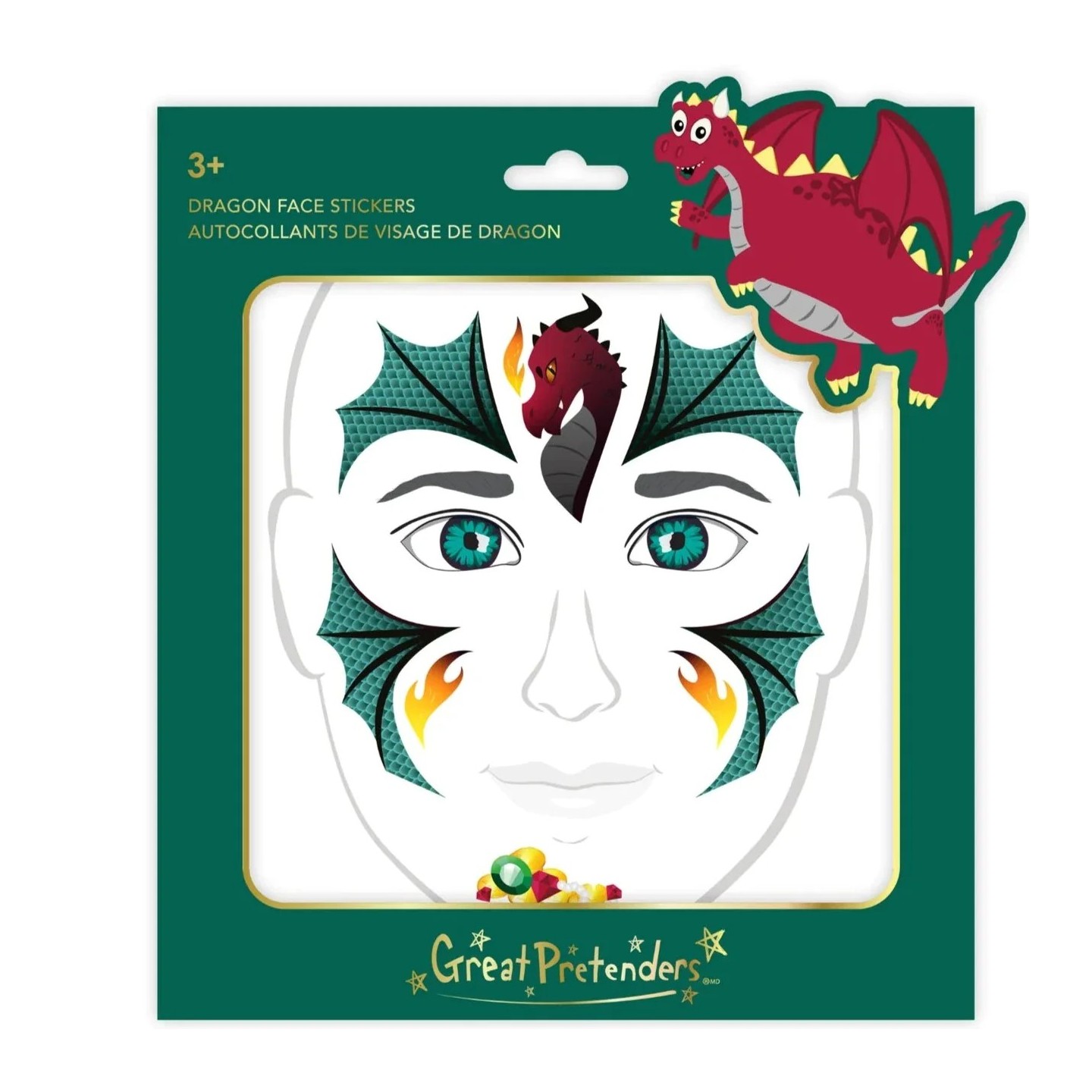 Pegatinas Faciales Dragón