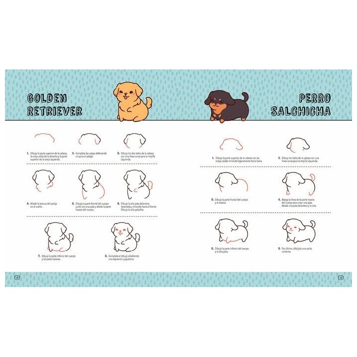 Perritos Kawaii: Aprende a dibujar 100 perritos adorables