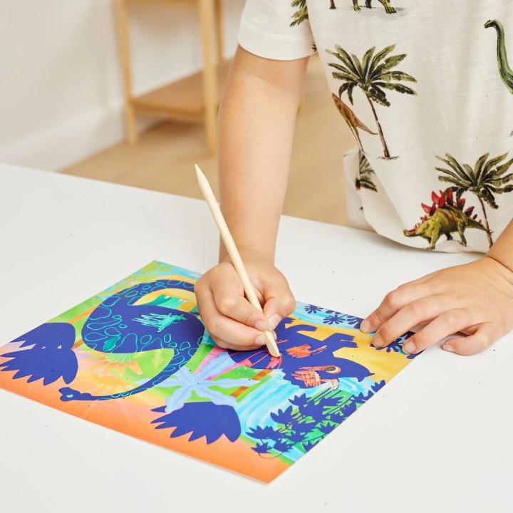 Scratch Art Dinos