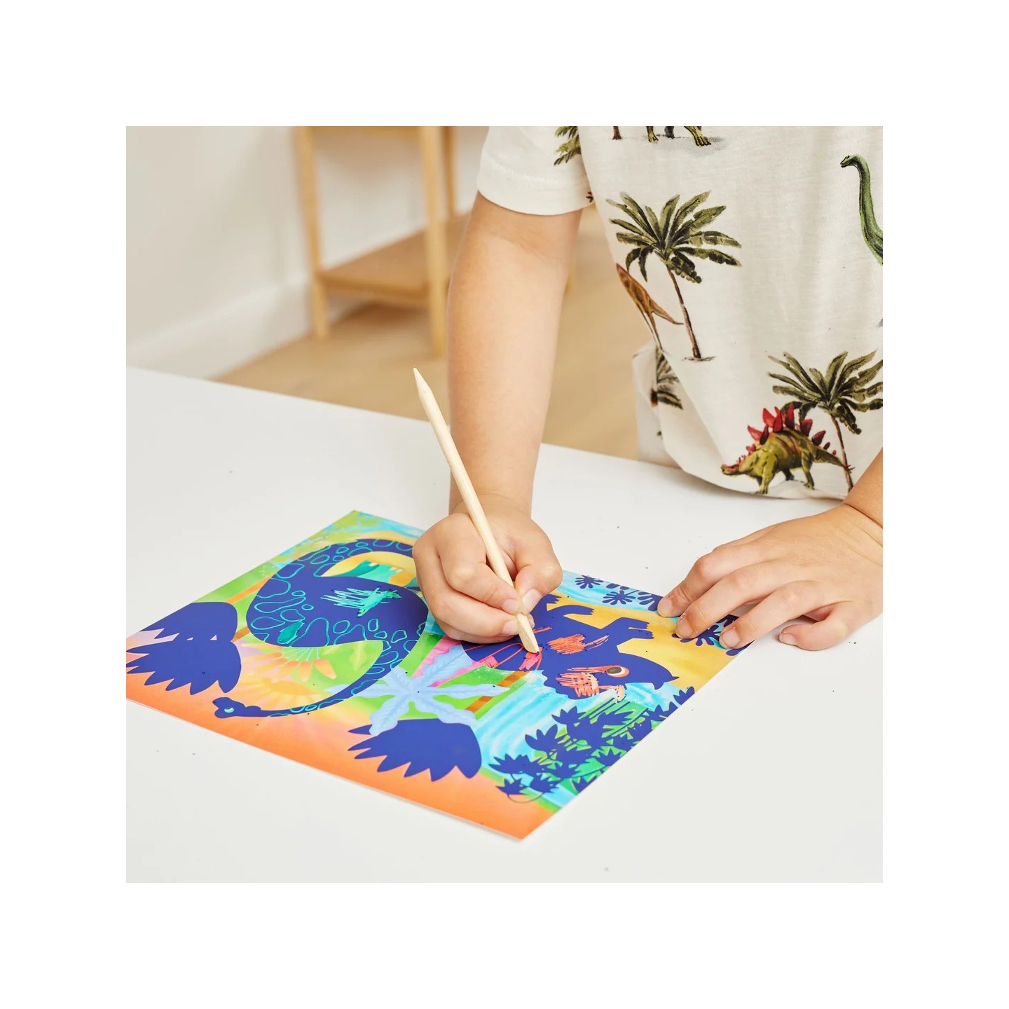 Scratch Art Dinos