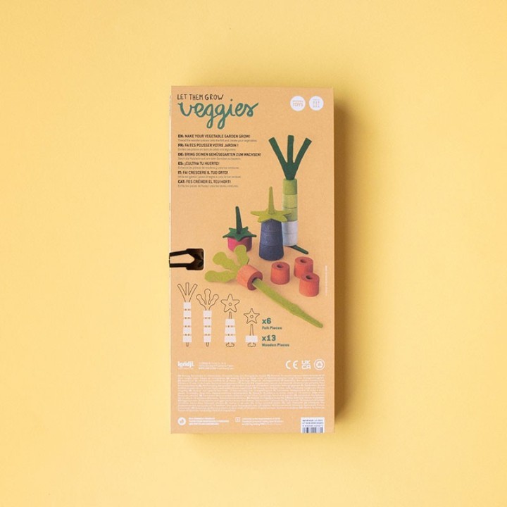Juego Encajar Vegetales de Madera