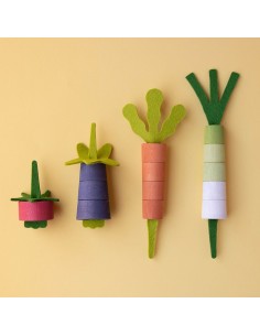 Juego Encajar Vegetales de Madera 2