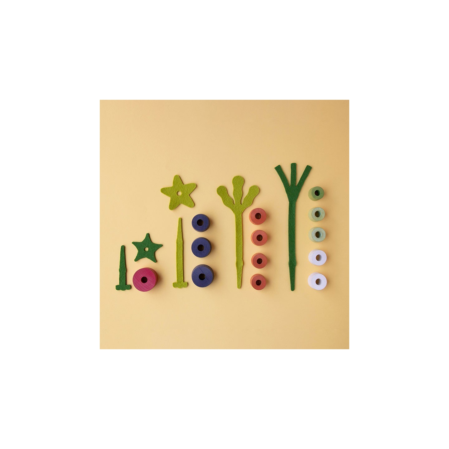 Juego Encajar Vegetales de Madera
