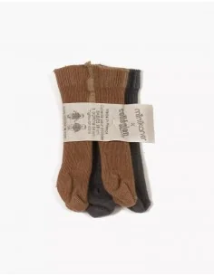 Medias Collegien Gris Marron Muñeca 37 cms